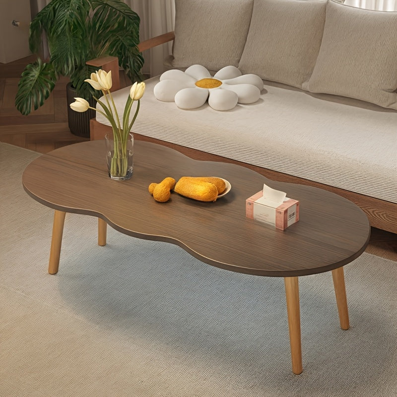 Mid-century Modern Coffee Table, Feature Coffee Table Japanese Style, Suitable for The Center Table Of The Living Room And Cottage, Home Office, Easy to Assemble