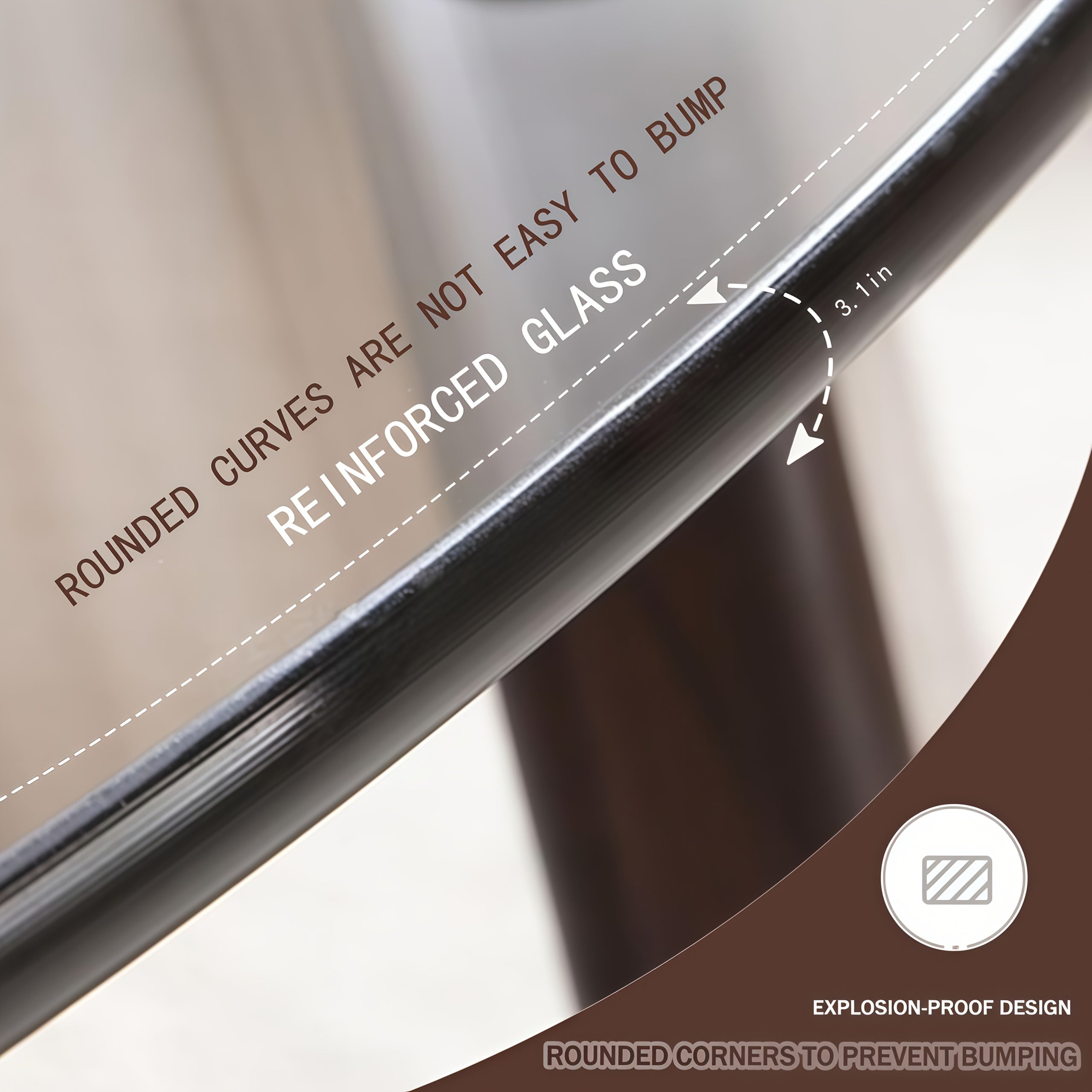 Contemporary Walnut Coffee Table for Living Spaces, Compact And Chic, Ideal for Bedrooms, Living Rooms, Reception Areas, And Offices (Medium Size)