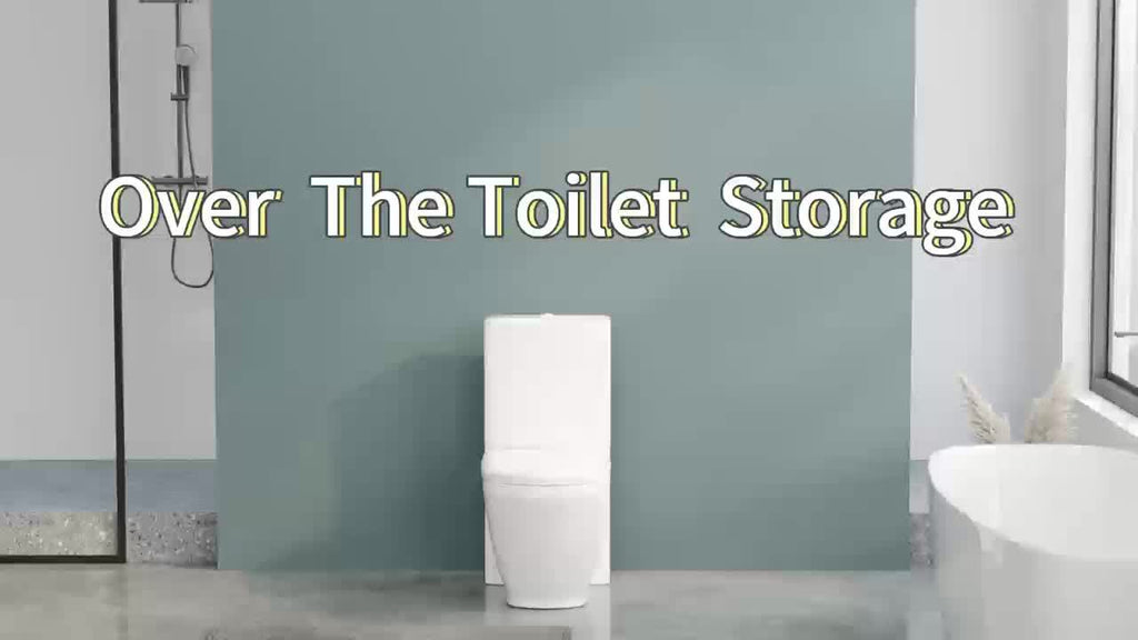 Over The Toilet Storage Bathroom Organizer Shelf Freestanding Space Saver with Toilet Multifunctional Rack