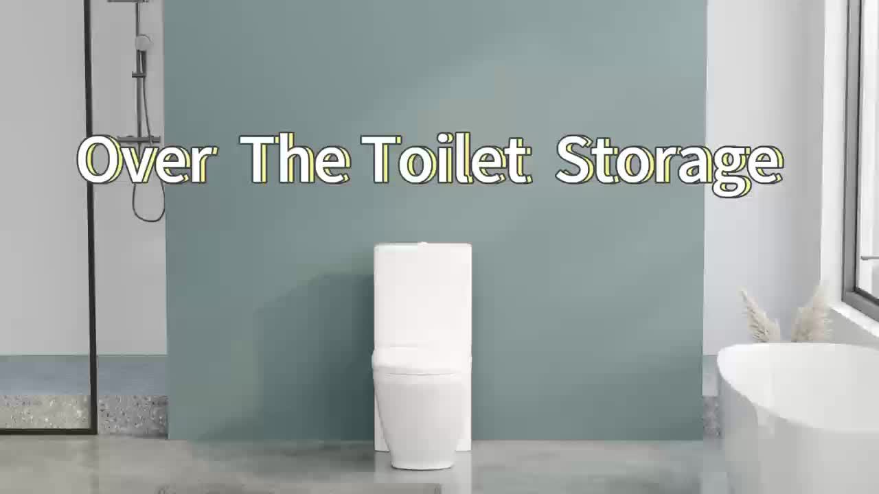 Over The Toilet Storage Bathroom Organizer Shelf Freestanding Space Saver with Toilet Multifunctional Rack