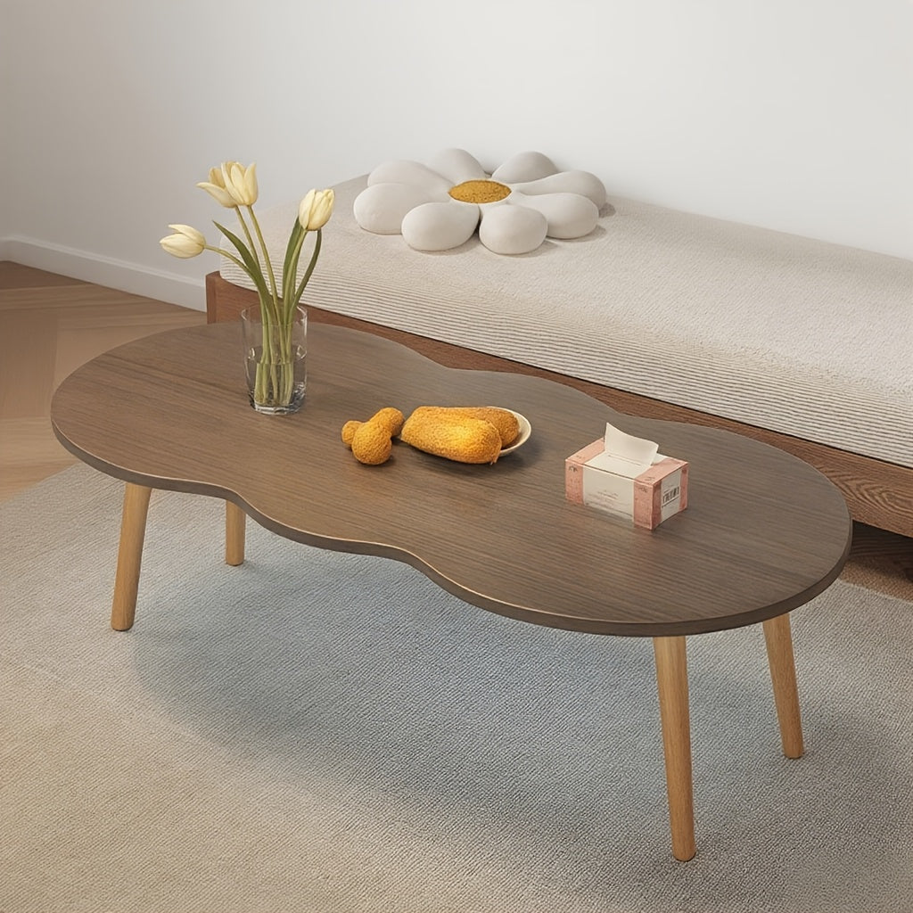Mid-century Modern Coffee Table, Feature Coffee Table Japanese Style, Suitable for The Center Table Of The Living Room And Cottage, Home Office, Easy to Assemble