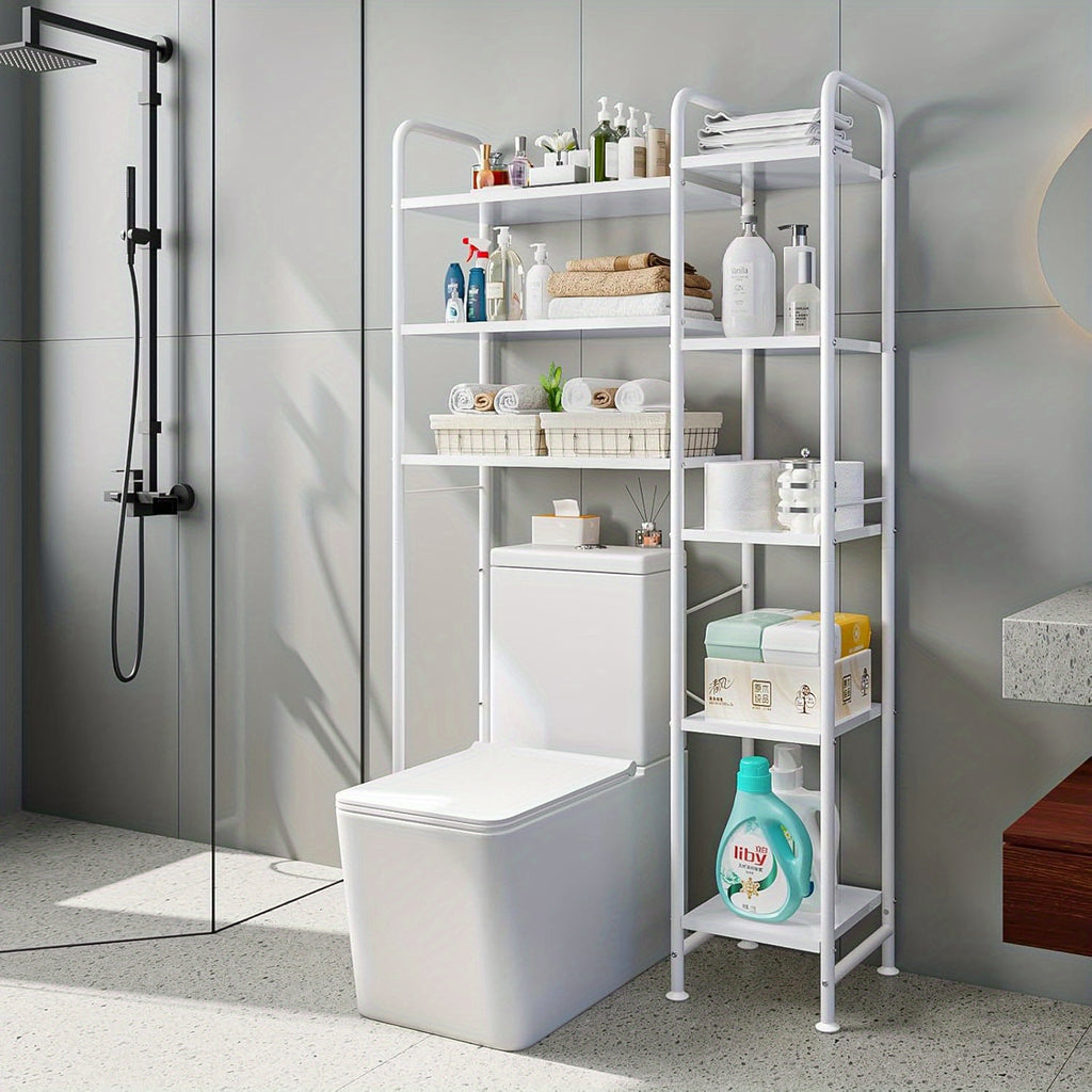 Over The Toilet Storage Bathroom Organizer Shelf Freestanding Space Saver with Toilet Multifunctional Rack