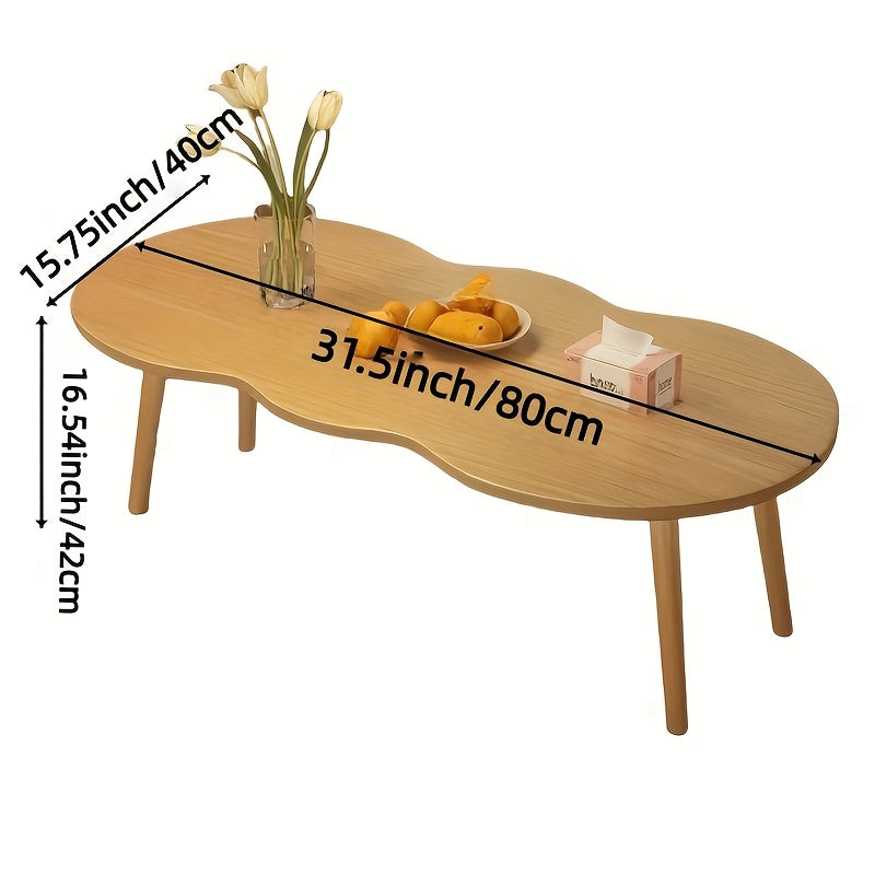 Mid-century Modern Coffee Table, Feature Coffee Table Japanese Style, Suitable for The Center Table Of The Living Room And Cottage, Home Office, Easy to Assemble