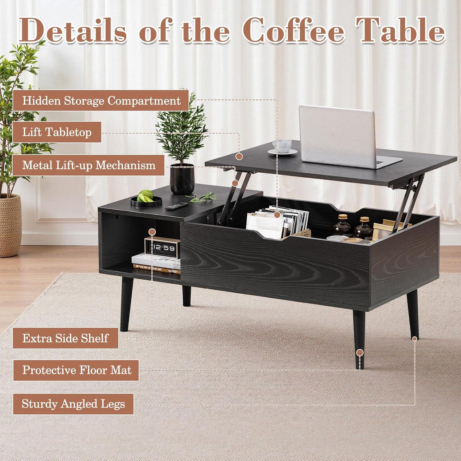 coffee table - the use of harmless wood materials, safe and secure is not easy to damage, can be lifted, adjust the sitting position, suitable for laboratories, offices, office buildings, home, writing desks and other needs, according to the need to buy