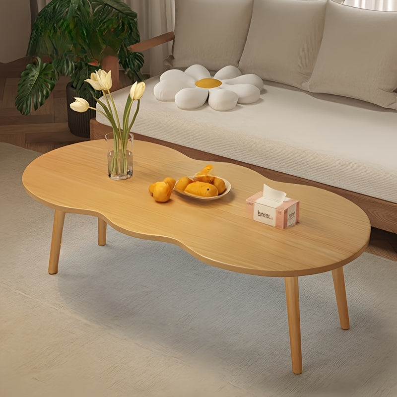 Mid-century Modern Coffee Table, Feature Coffee Table Japanese Style, Suitable for The Center Table Of The Living Room And Cottage, Home Office, Easy to Assemble
